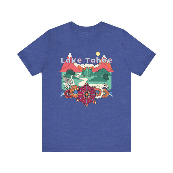 Lake Tahoe Shirt, California Retro T-Shirt, Hippie Style California tee, Lake Tahoe Mountain Shirt