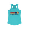 Steamboat, Colorado Women's Racerback Tank Top - Mountain Lover Sleeveless Shirt, Women's Steamboat Hiking Tank