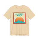 Retro Jackson Hole, Wyoming T-Shirt, Mountain Sun Tee, Unisex Graphic Shirt, Vintage Jackson Hole, Wyoming Top, Outdoor Adventure Clothing-17