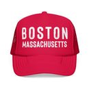 Boston, Massachusetts Trucker Hat - Foam Boston Cap-3