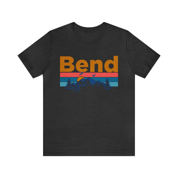 Bend, Oregon Shirt - Mountain Sunset Unisex Bend T-Shirt