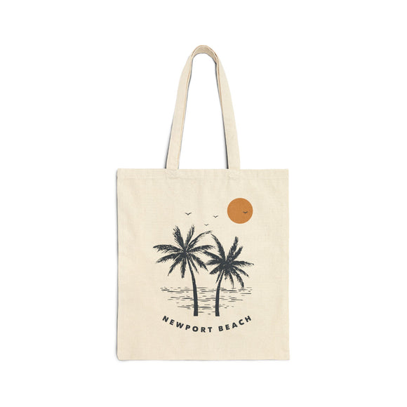 Newport Beach, California Tote Bag - Cotton Canvas Newport Beach Bag
