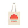 Maine Cotton Canvas Maine Tote Bag - Retro 80s
