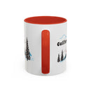 California Retro Snow Skiing Mountain 11 oz Mug, Ski Lodge Decor Coffee Cup, Mountain Gondola Lover Gift, Retro Skiing Mug-7