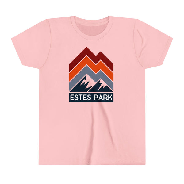 Estes Park, Colorado Youth Shirt - Retro Mountain Estes Park Kid's T-Shirt