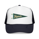 Yosemite National Park Pennant Trucker Hat — Vintage Foam Mesh Cap-1