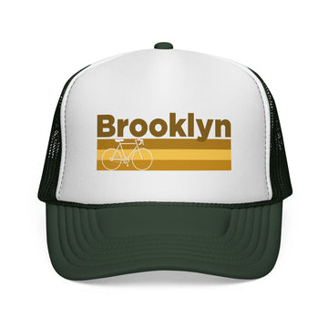 Brooklyn New York Trucker Cap - Retro Bike - 0