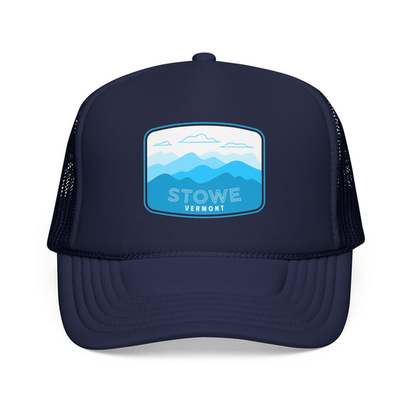 Stowe, Vermont Trucker Hat - Foam Mountain Cap