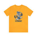 Vermont T-Shirt - Skeleton Skier Unisex Vermont Shirt-3