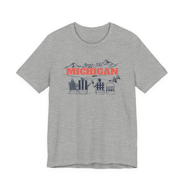 Buy athletic-heather Michigan Après-ski T-Shirt - Vintage Mountain Graphic Tee