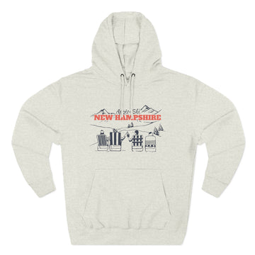 Buy oatmeal-heather Premium New Hampshire Après-ski Hoodie - Unisex Sweatshirt