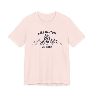 Killington, Vermont Ski Babe T‑Shirt - Retro Skiing Graphic Tee - 0