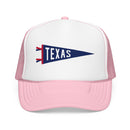Texas Pennant Trucker Hat — Retro Flag Foam Cap-3