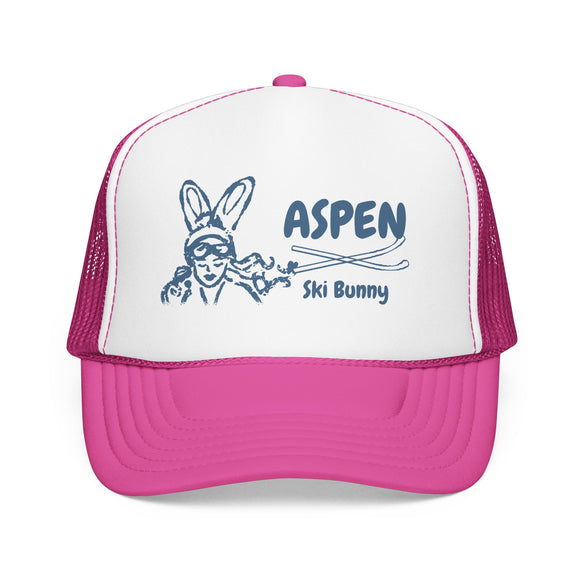 Aspen, Colorado Ski Bunny Trucker Hat