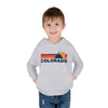 Colorado Toddler Hoodie - Unisex Mountain Pullover Sweatshirt, Kids Hooded Jumper, Colorado Souvenir