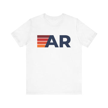 Buy white Arkansas Retro Stripes T-Shirt | Arkansas State Tee