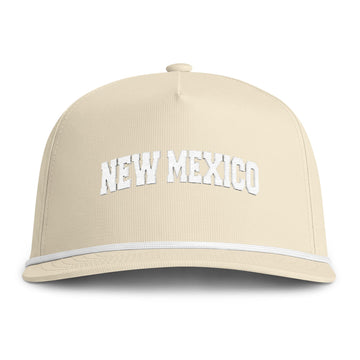 Buy ivory New Mexico Embroidered Rope Hat - Vintage Sunwashed Rope Cap, Comfort Colors