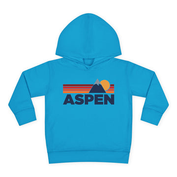 Buy turquoise Aspen, Colorado Toddler Hoodie - Unisex Mountain Aspen Pullover Sweatshirt, Kids Hooded Jumper, Colorado Souvenir
