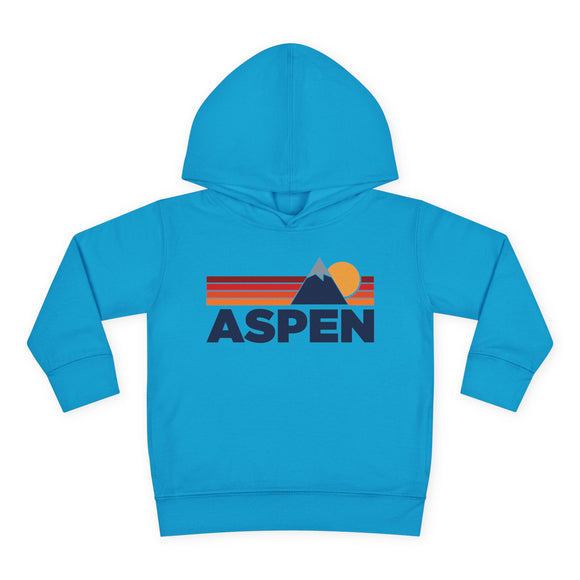 Aspen, Colorado Toddler Hoodie - Unisex Mountain Aspen Pullover Sweatshirt, Kids Hooded Jumper, Colorado Souvenir