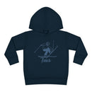 Taos, New Mexico Toddler Hoodie - Unisex Taos Vintage Skiing Sweatshirt-3