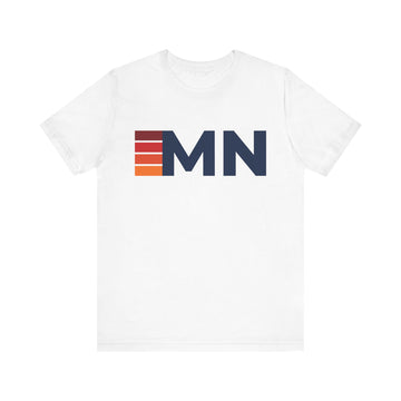 Buy white Minnesota Retro Stripes T-Shirt | Minnesota State Tee