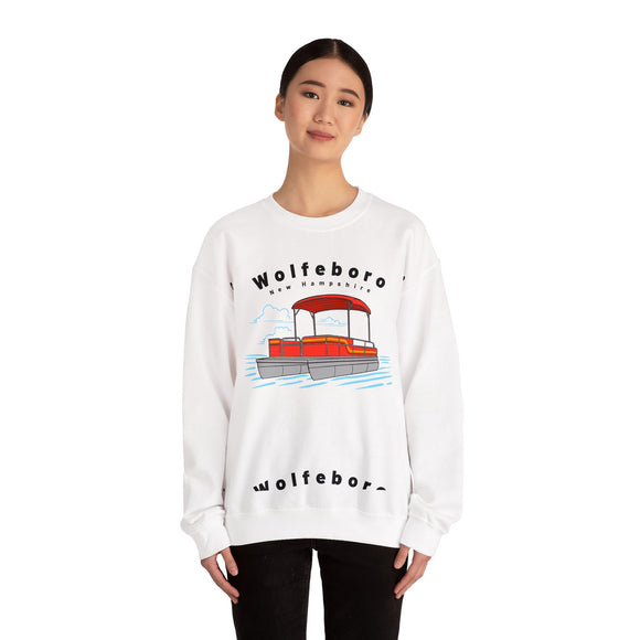 Wolfeboro, New Hampshire Sweatshirt - Pontoon Boat Sweatshirt