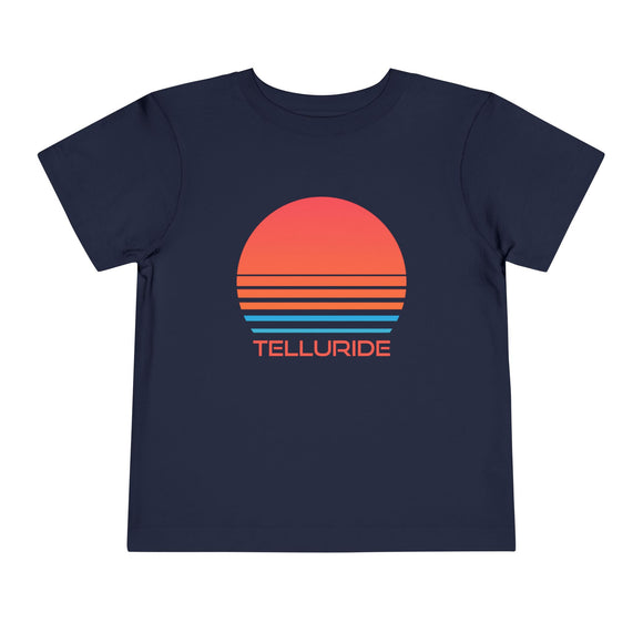 Telluride, Colorado Toddler T-Shirt - Retro 80s Toddler Telluride Shirt