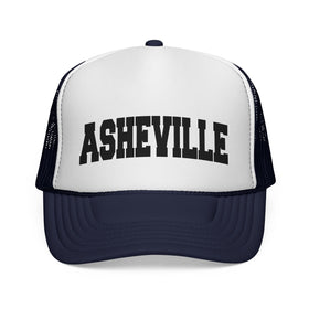 Buy dark-navy Asheville, North Carolina Collegiate Style Trucker Hat