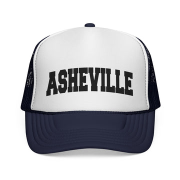 Buy dark-navy Asheville, North Carolina Collegiate Style Trucker Hat