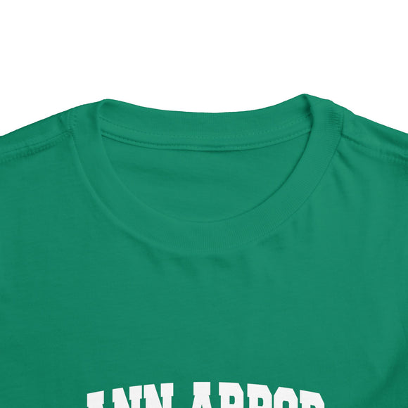 Ann Arbor, Michigan Toddler Graphic Tee - Kids Ann Arbor Vacation T-Shirt