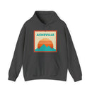 Asheville, North Carolina Mountain Sun Hoodie - Unisex Hooded Sweatshirt, Travel Sweatshirt, Sunset-2