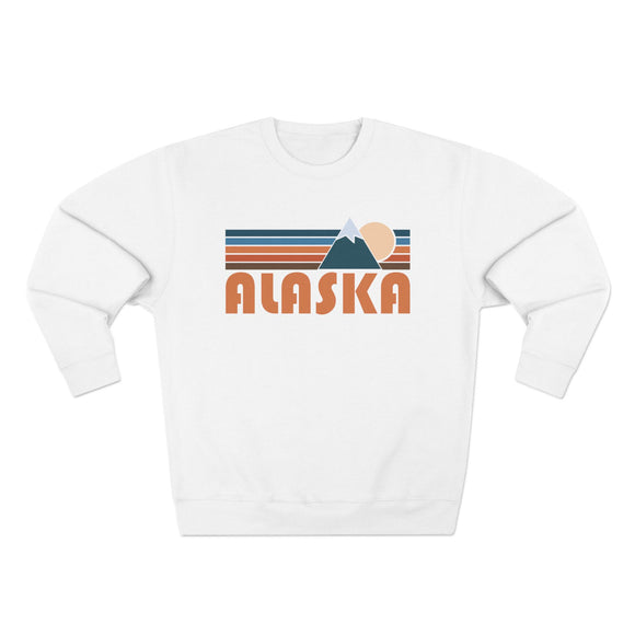 Premium Alaska Retro Mountain Graphic Sweatshirt