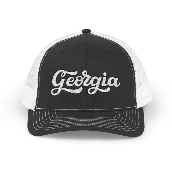 Georgia Snapback Trucker Cap - Embroidered Georgia Hat