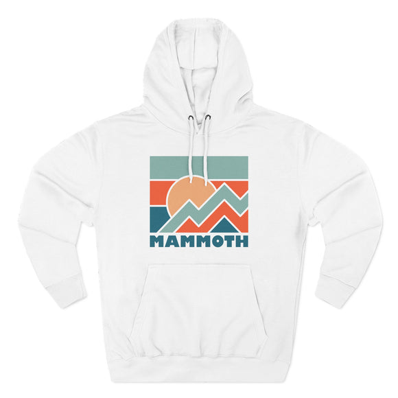 Mammoth, California Hoodie - Retro Mountain Unisex Sweatshirt