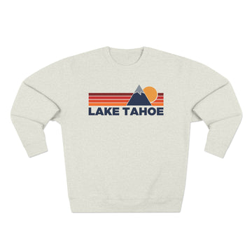 Premium Lake Tahoe, California Mountain Lines Graphic Sweatshirt