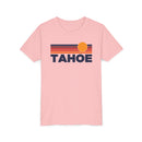 Lake Tahoe, California Youth T-Shirt — Retro Sun Tee-5