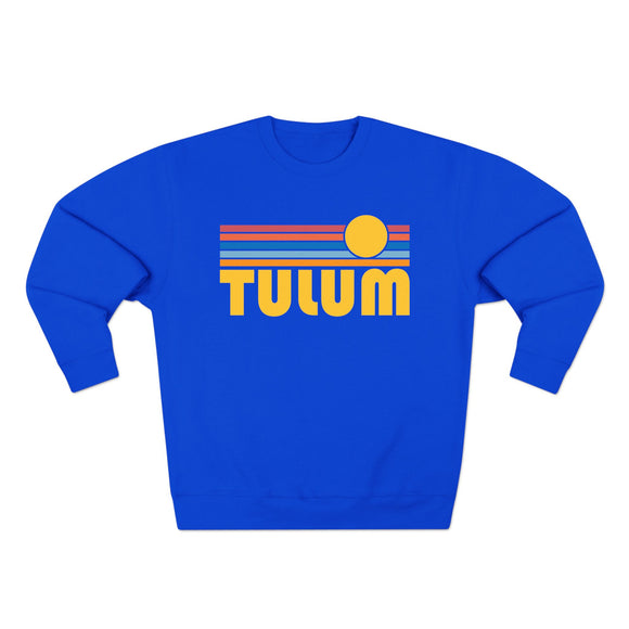 Premium Tulum, Mexico Retro Sun Graphic Sweatshirt