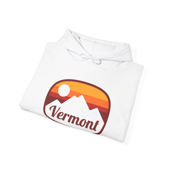 Vermont Hoodie - Retro Ombre Unisex Vermont Hoodie Sweatshirt