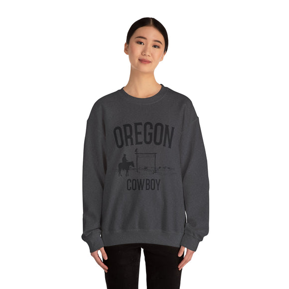 Oregon Sweatshirt - Oregon Cowboy Graphic Crewneck