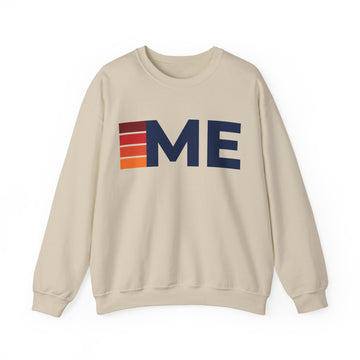 Maine Retro Sweatshirt | Retro Stripes Maine - 0