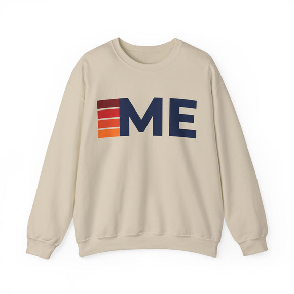 Maine Retro Sweatshirt | Retro Stripes Maine