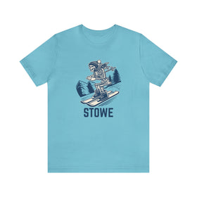 Stowe, Vermont T-Shirt - Skeleton Skier Unisex Stowe Shirt