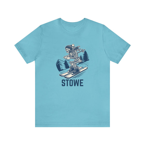 Stowe, Vermont T-Shirt - Skeleton Skier Unisex Stowe Shirt
