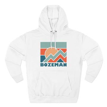 Bozeman, Montana Hoodie - Retro Mountain Unisex Sweatshirt - 0
