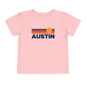 Buy pink Austin, Texas Toddler T-Shirt - Retro Sun Tee