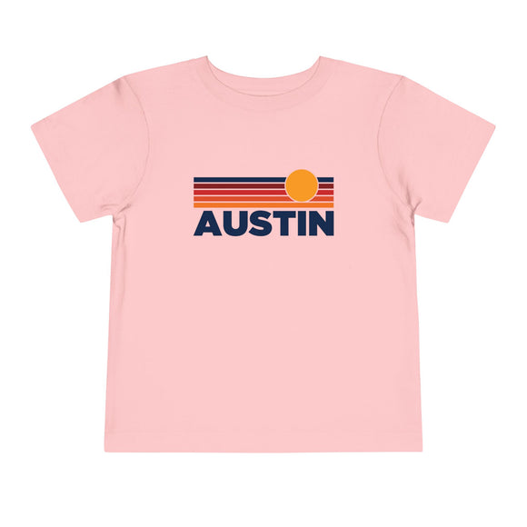 Austin, Texas Toddler T-Shirt - Retro Sun Tee