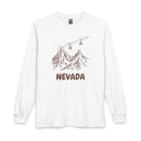 Nevada Long Sleeve T-Shirt - Ski Mountain Gondola-1