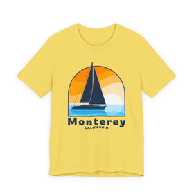 Buy maize-yellow Monterey, California T Shirt - Sailboat Tee