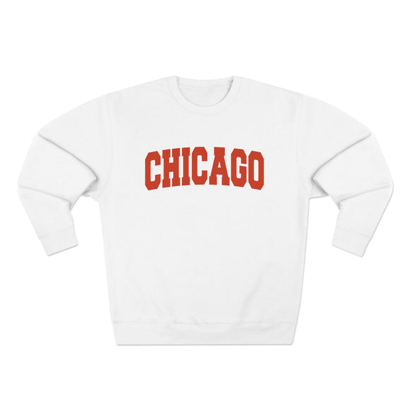 Chicago Retro Orange Crewneck Sweatshirt