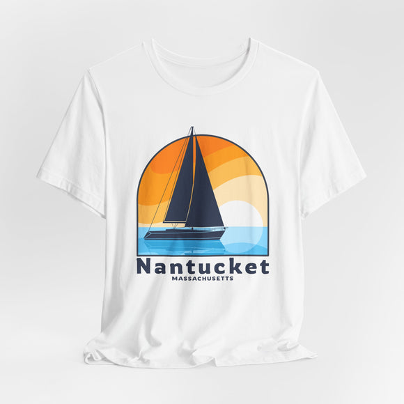 Nantucket, Massachusetts T Shirt - Sailboat Tee